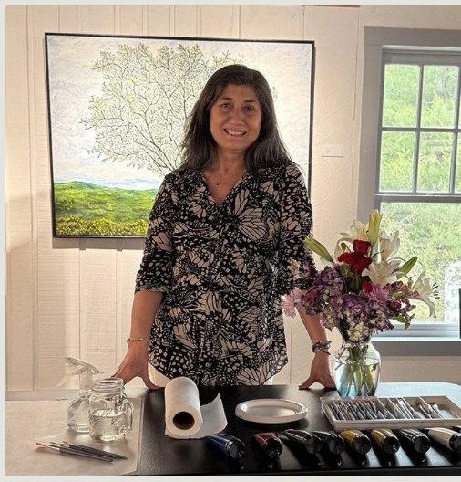 Fabiana Walsh in her studio