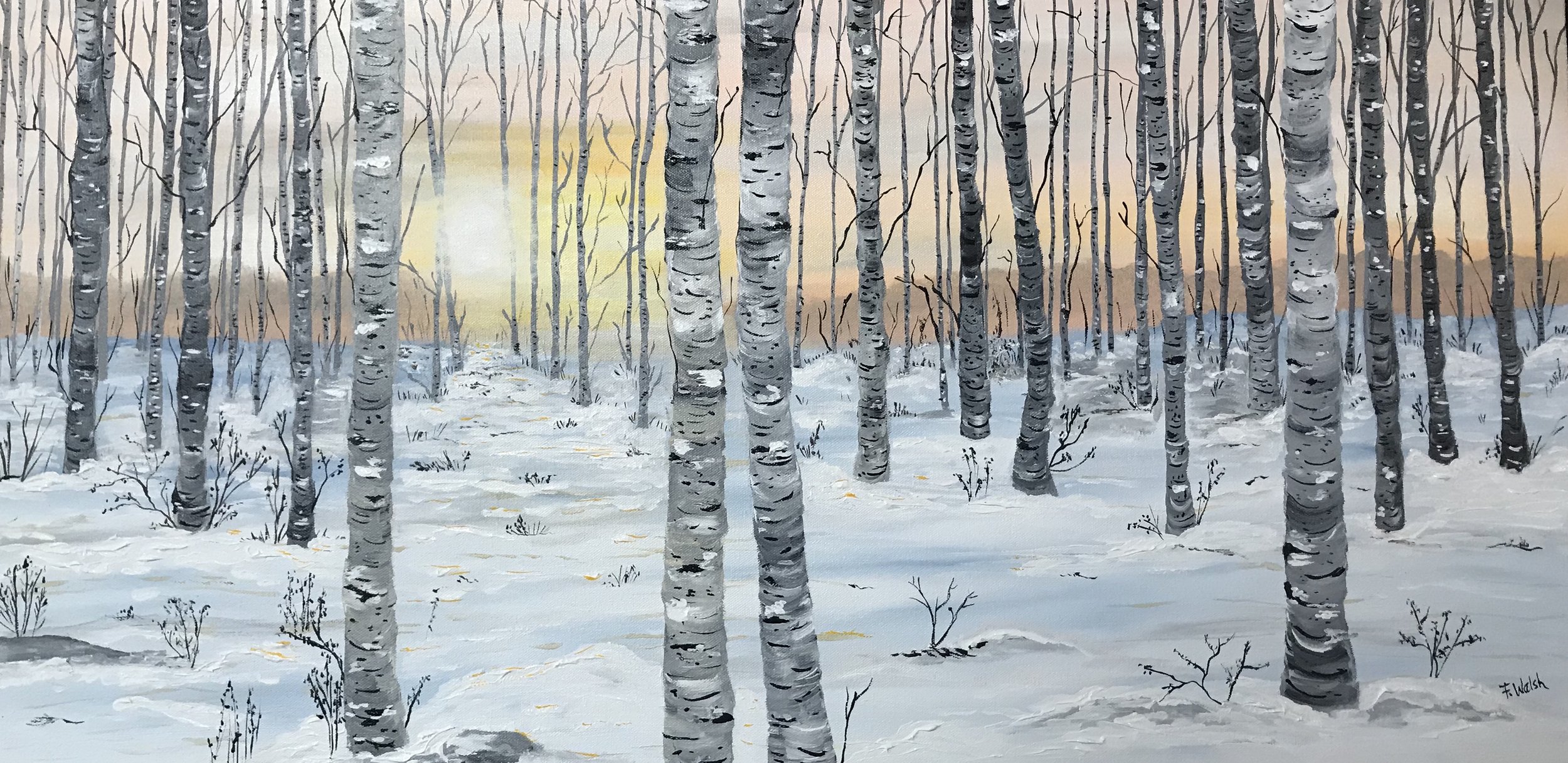 Snowy Birches