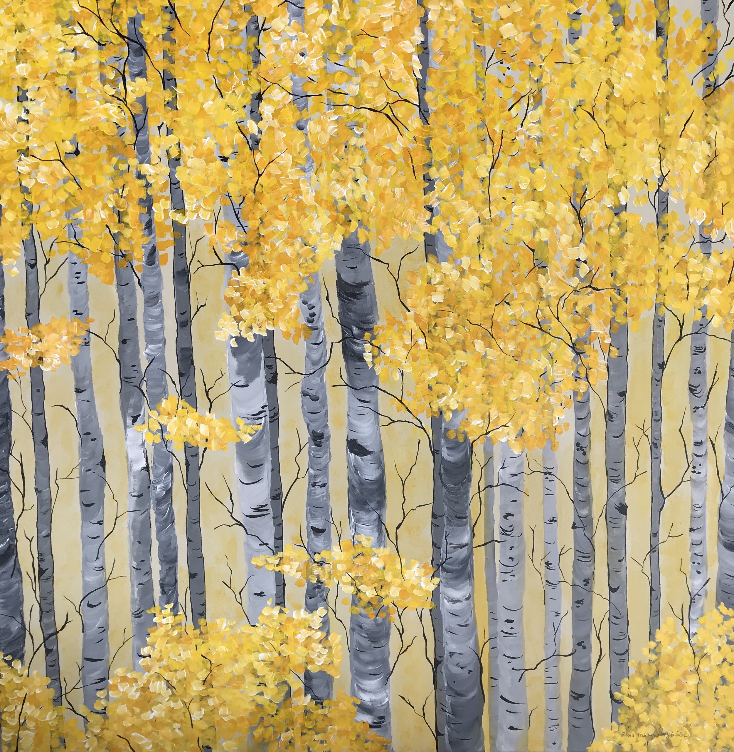 Yellow Birches